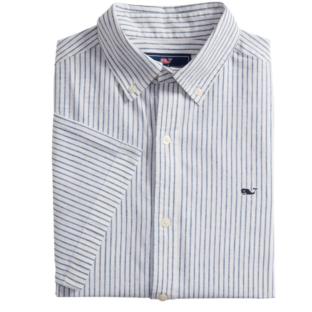 Vineyard Vines Linen Stripe Shirt